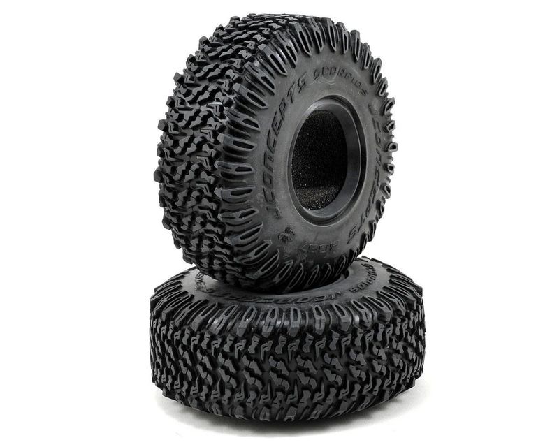#3057-02 JConcepts Scorpios 1.9" All Terrain Tires (2) (Green)