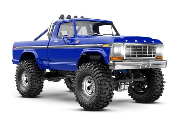 #97044-1-BLUE Traxxas TRX-4M 1/18 High Trail Edition Micro Rock Crawler w/Ford F-150 Body (Blue) &amp; TQ 2.4GHz Radio