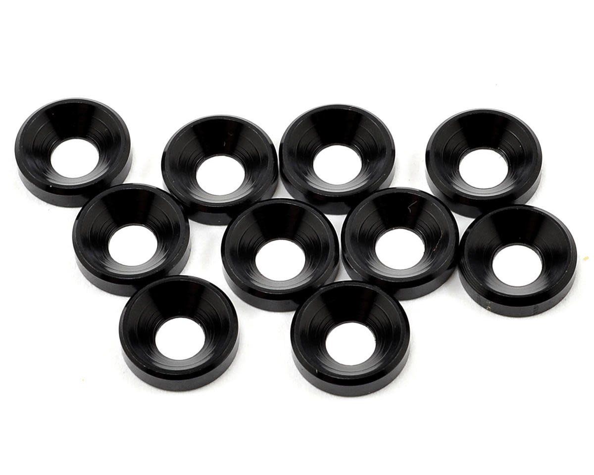 #TKR1228 Tekno RC M4 Countersunk Washer (Black) (10)