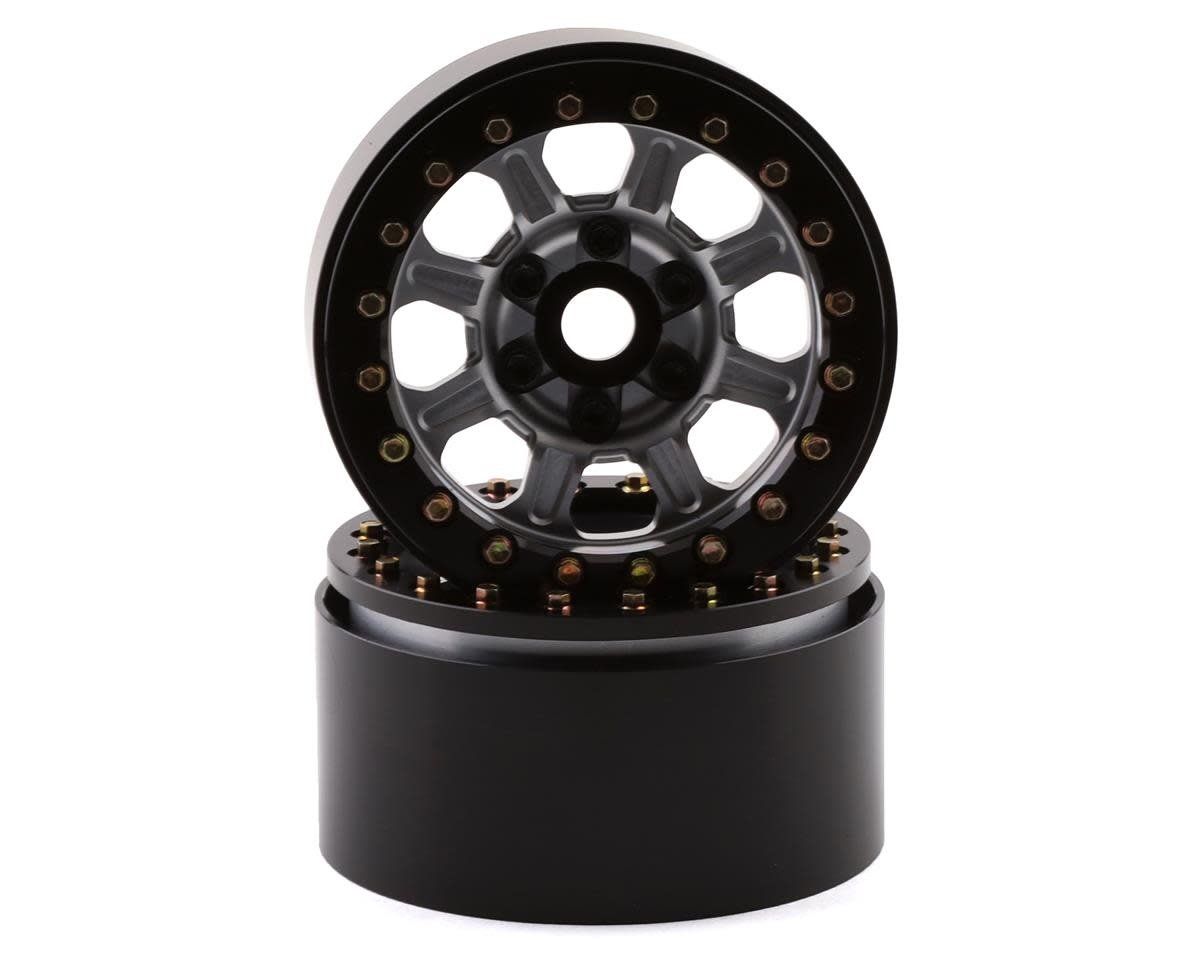 #SSD00427 SSD RC Warrior 1.9" Beadlock Crawler Wheels (Silver) (2)