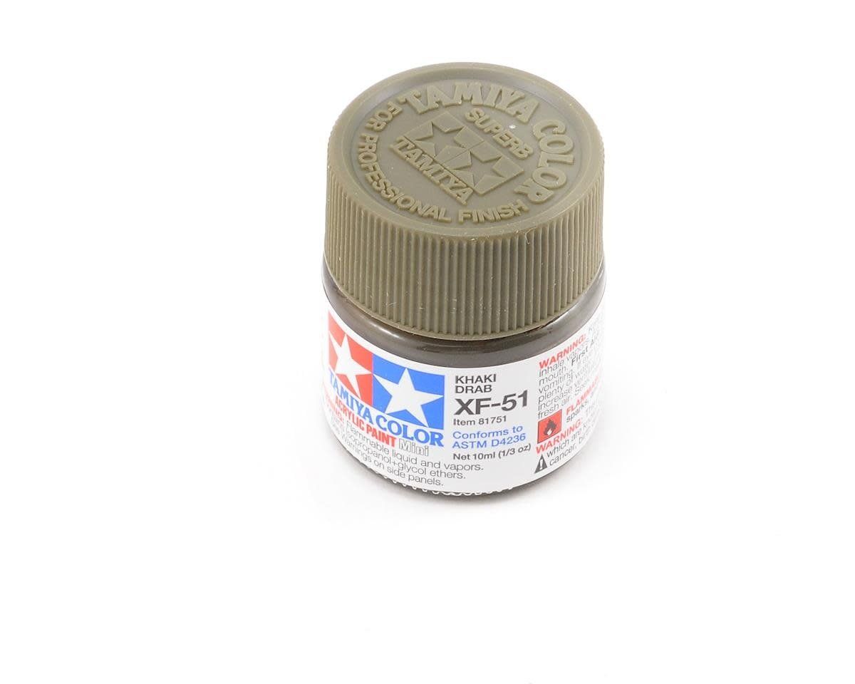 #81751 Tamiya XF-51 Flat Khaki Drab Acrylic Paint (10ml)