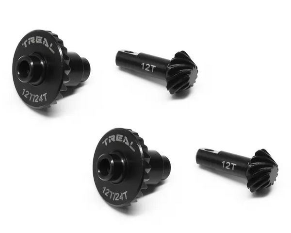 #X003Q56KYR Treal Hobby TRX-4M Hardened Steel Differential Ring &amp; Pinion
