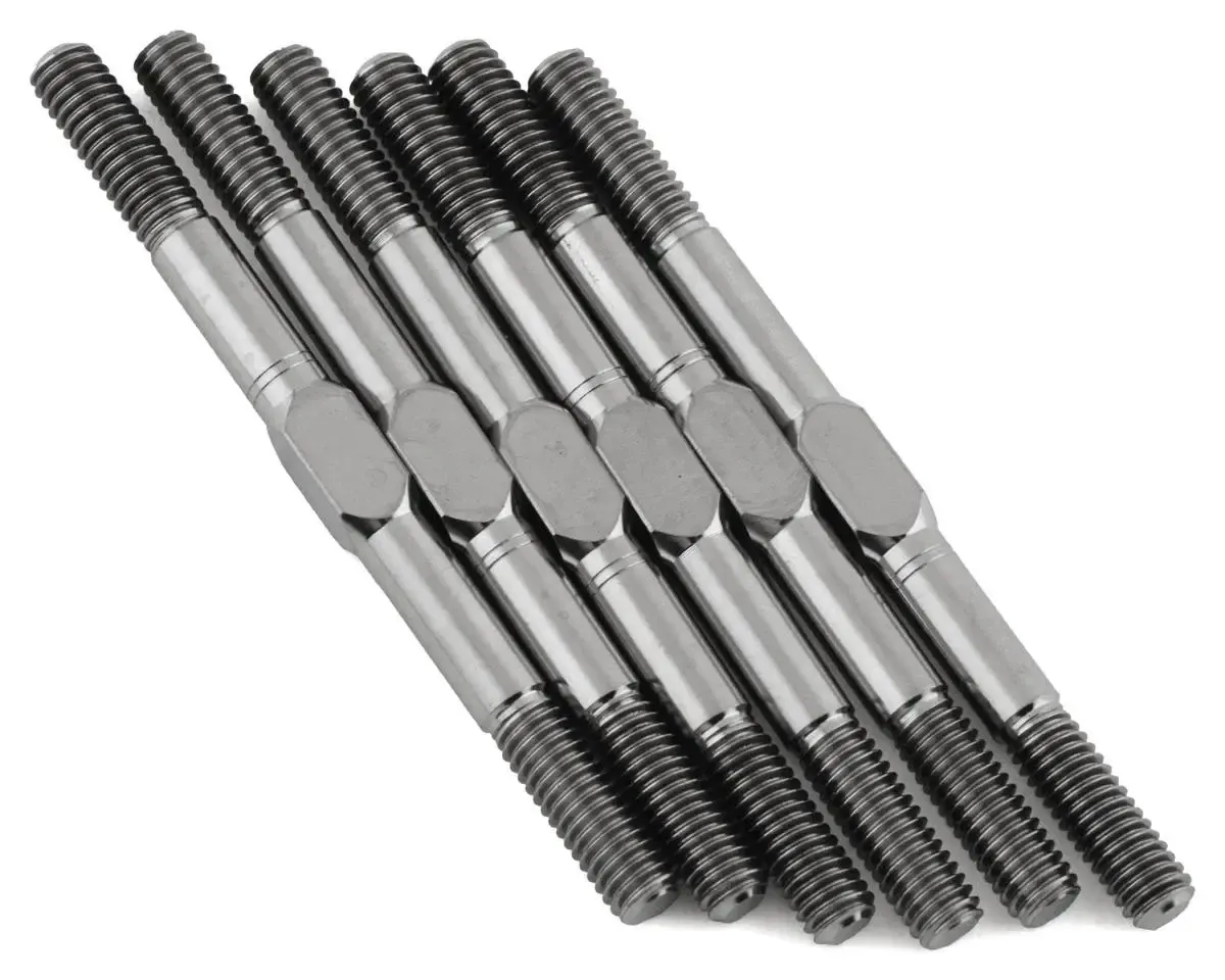 Team Associated Factory Team RC10B6.4/B6.4D 3.5mm Titanium Turnbuckle Set (6) #92360