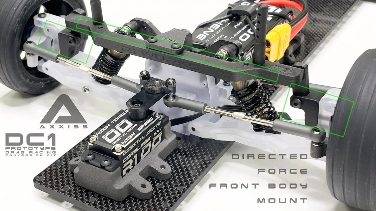 R1Wurks DC1 Prototype Drag Racing Body Mount (DC1 Conversion Kit Not Included)
