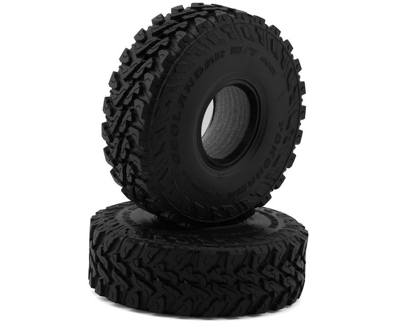 #VPS10105 Vanquish Products Yokohama Geolander M/T 1.9" Rock Crawler Tires (2) (Red)