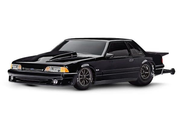 #94046-4-BLK Traxxas Drag Slash 1/10 2WD RTR Drag Car w/Ford Mustang 5.0 Body (Black) TQi 2.4GHz Radio &amp; TSM
