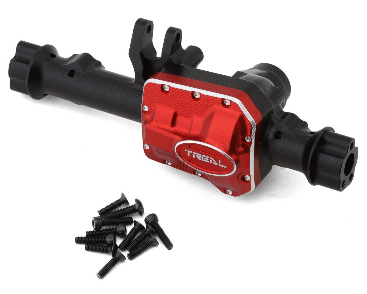 #X002RKSHYN Treal Hobby Traxxas TRX-4 V2 CNC-Machined Aluminum Rear Axle Housing (Black)