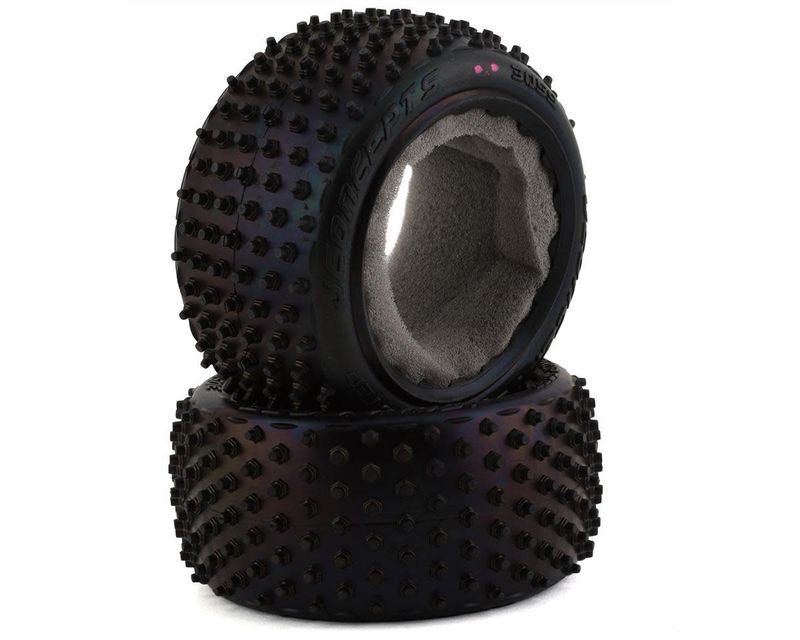 #3059-010 JConcepts Drop Step 2.2" Rear Buggy Carpet Tires (2) (Pink)