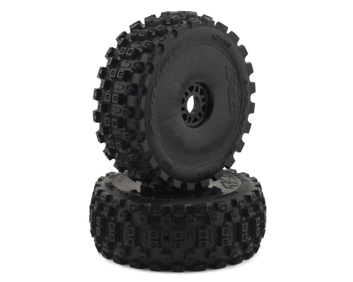 #PRO906741 Pro-Line Badlands MX Pre-Mounted 1/8 Buggy Tires (Black) (2) (M2) w/Velocity V2 Wheel