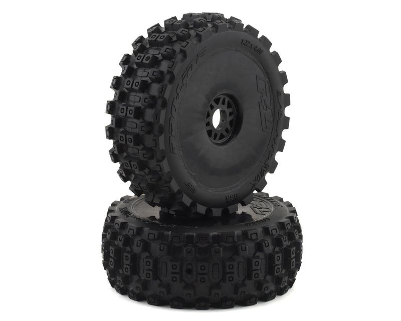 #PRO906741 Pro-Line Badlands MX Pre-Mounted 1/8 Buggy Tires (Black) (2) (M2) w/Velocity V2 Wheel