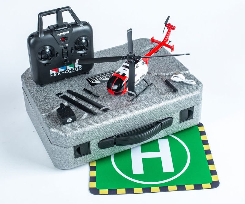 #RGR6050 Rage RC Hero-Copter 4-Blade RTF Helicopter (Coast Guard)