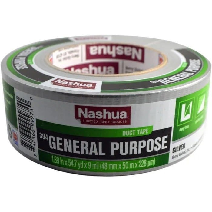 Nashua 1.89 in. x 55 yd. 394 General Purpose Duct Tape (Silver) #394