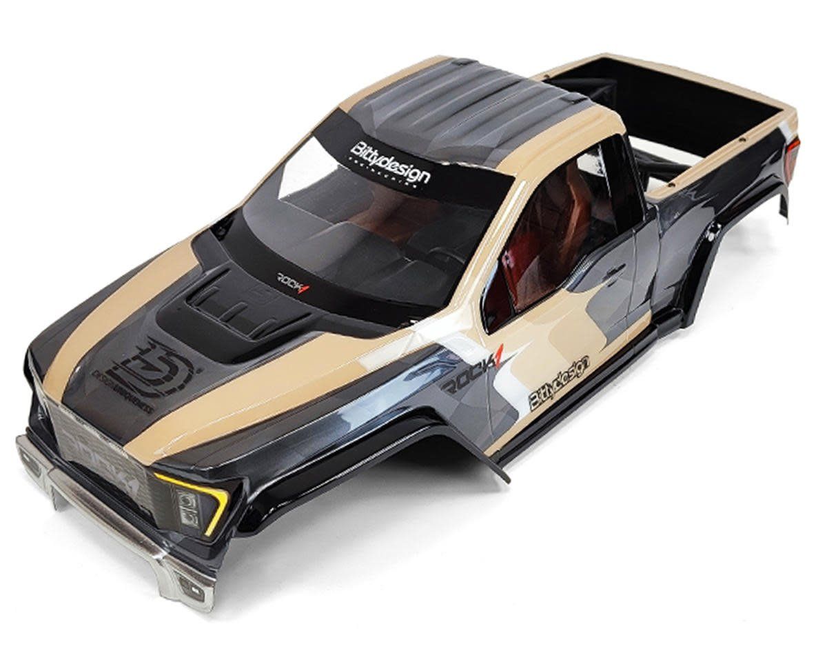 #BDYCR-RK1-VS4  Bittydesign Vanquish VS4-10 Phoenix Rock1 Full Pre-Cut Body Set (Clear) (313mm) w/Detailed Interior