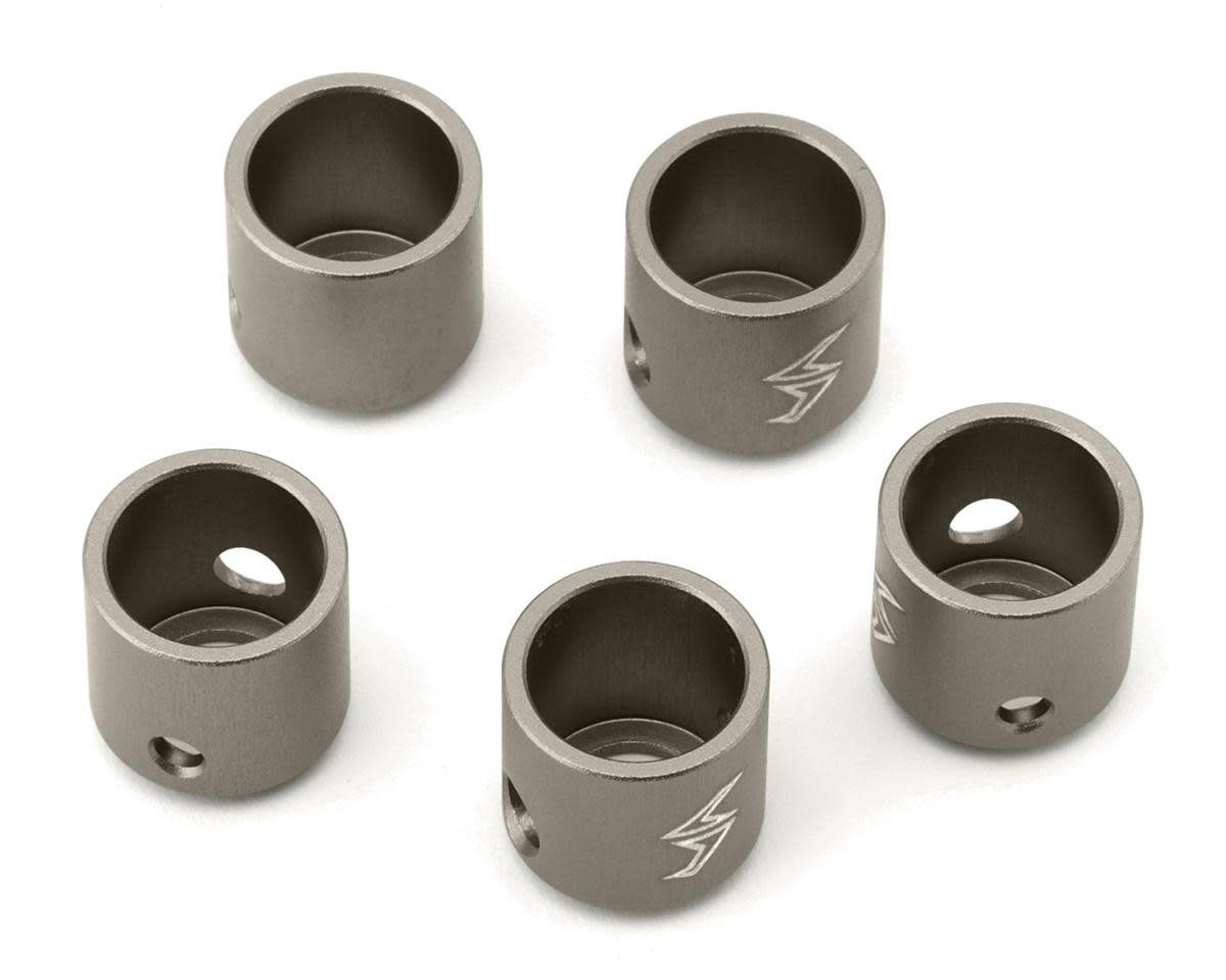 Samix SCX10-PRO Aluminum Driveshaft Cups (Gun Metal) (5) #SCX10P-6043-GM