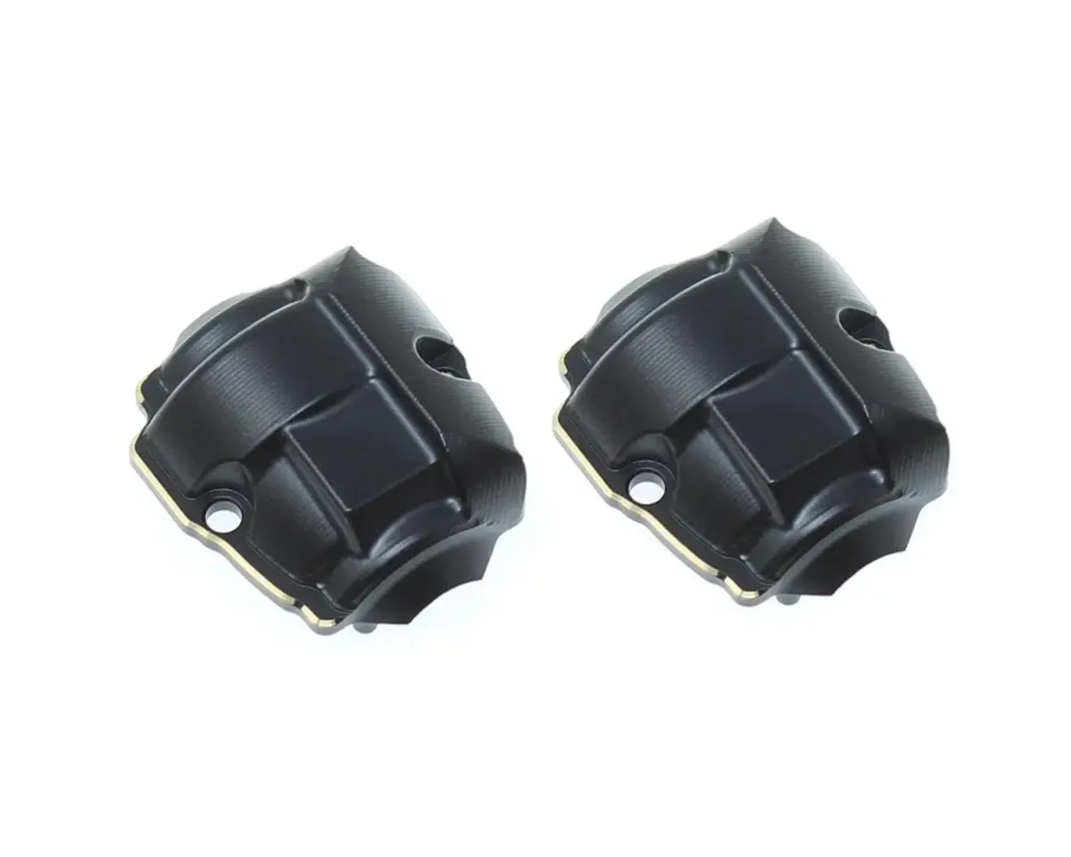 #RER30179 Redcat Ascent-18 Brass Differential Covers (Black) (2)