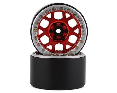 #SSD00559 SSD RC 2.2” Boxer Beadlock Wheels (Red) (2)