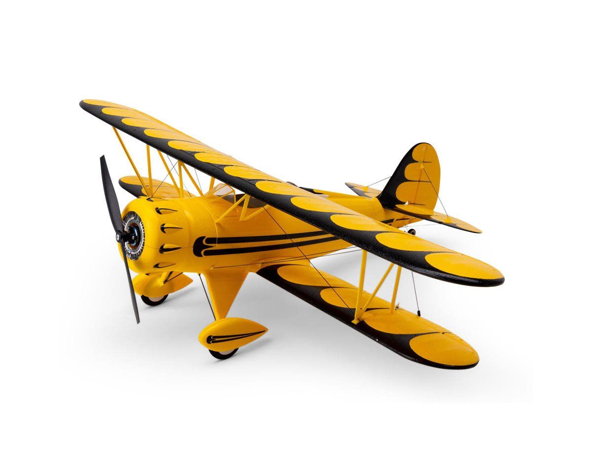 #EFLU53550Y E-flite Ultra-Micro UMX Waco BNF Basic Electric Airplane (550mm) (Yellow) w/AS3X &amp; SAFE
