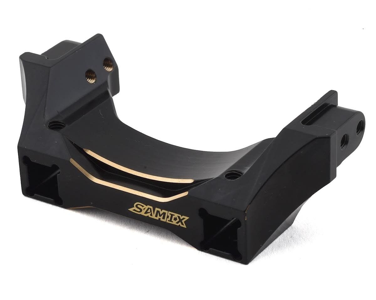 Samix Traxxas TRX-4 Brass Rear Bumper Mount Set (Black) #SAMTRX4-4061