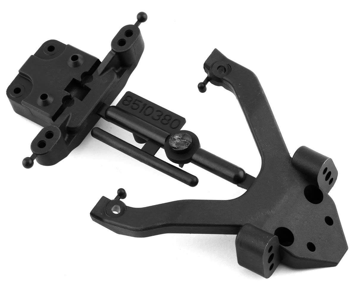 Team Associated B6.4/B6.4D Factory Team Top Plate &amp; Ball Stud Mount (Carbon) #91972