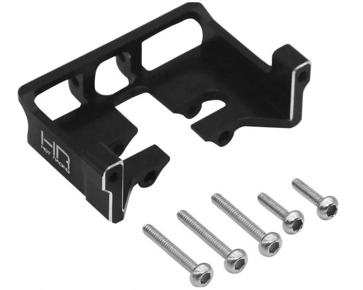 #SXTF24L01 Hot Racing Axial SCX24 LCG Aluminum Steering Servo Mount (Black) (EcoPower/Emax)