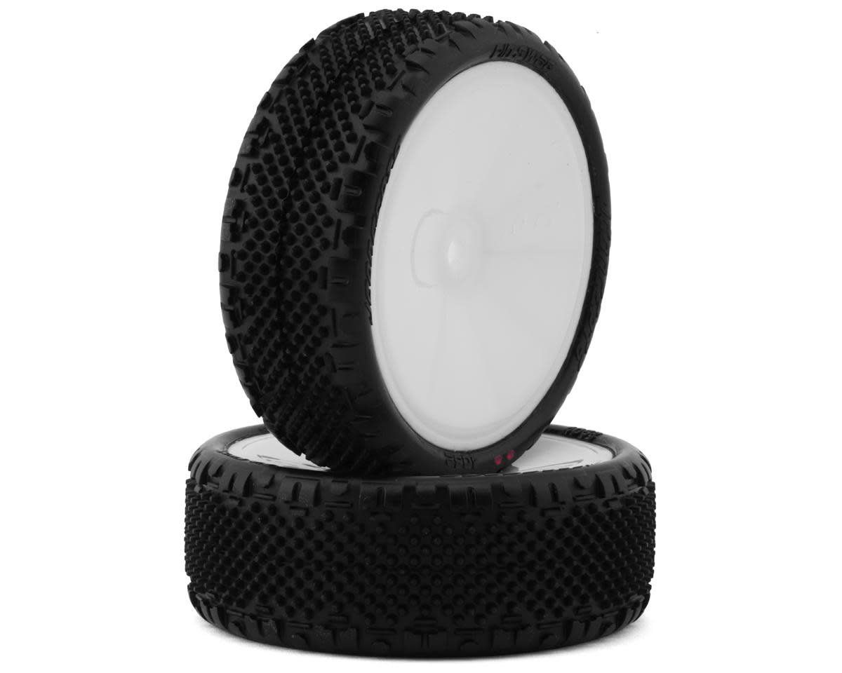 #4062-101011 JConcepts Pin Swag LP Wide 2.2" Pre-Mounted 2WD Front Buggy Carpet Tires (White) (Pink) (2) w/12mm Hex
