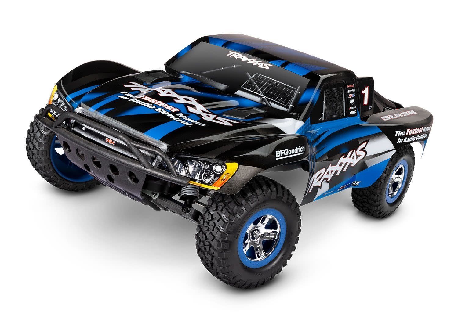 #58034-8-BLUE  Traxxas  Slash: 1/10 Scale 2WD Short Course Truck w/USB-C