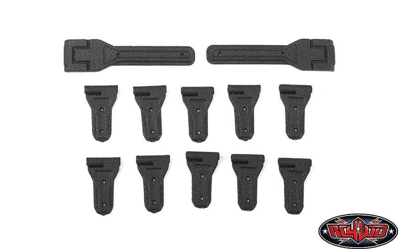 #VVV-C1224 RC4WD CChand Axial SCX10 Jeep Wrangler Complete Door and Tailgate Hinge Set