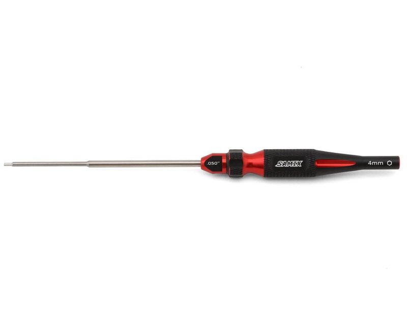 Samix SCX24 2-in-1 Hex Wrench/Nut Driver (Red) (.050" Hex/4mm Nut)  #SAMSCX24-SD050-RD
