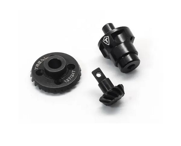 #X003KO4LSV Treal Hobby FCX24 Hardened Steel Ring &amp; Pinion Gear Set w/Spool Locker