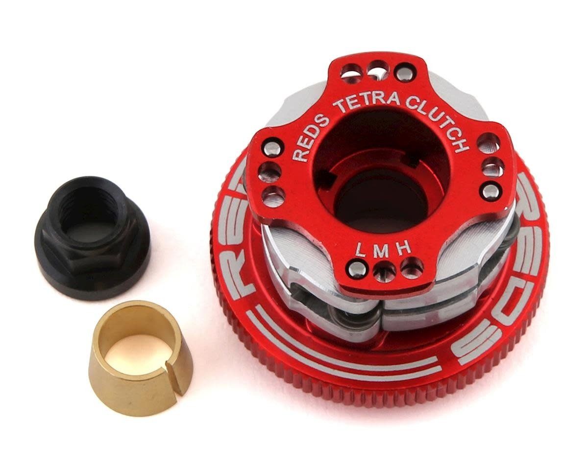 #MUQU0064  REDS 34mm "Tetra" V3 Aluminum Off-Road Adjustable 4-Shoe Clutch System