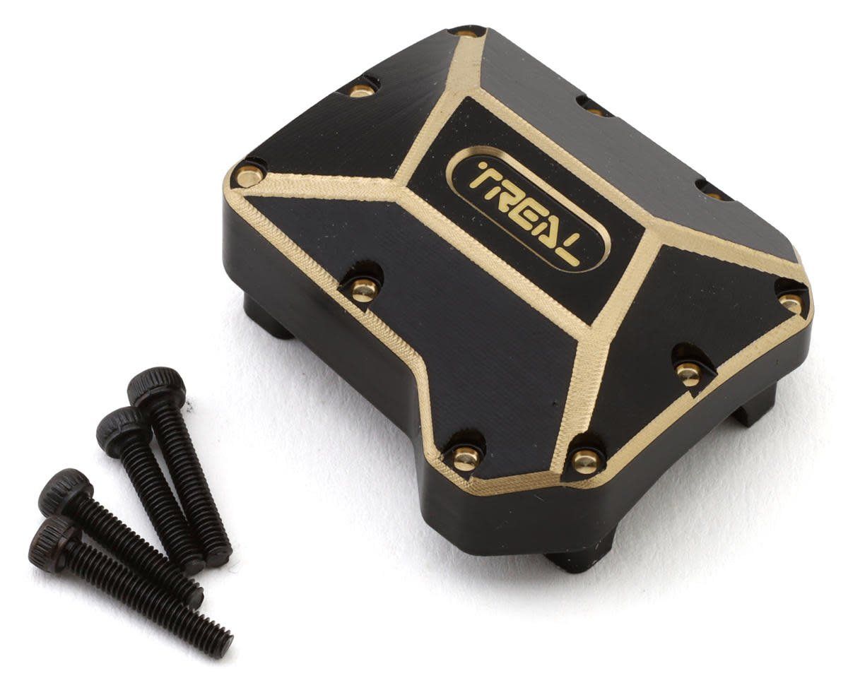 #X002C2IAXT Treal Hobby Traxxas TRX-4 Brass Differential Cover (Black) (70g)