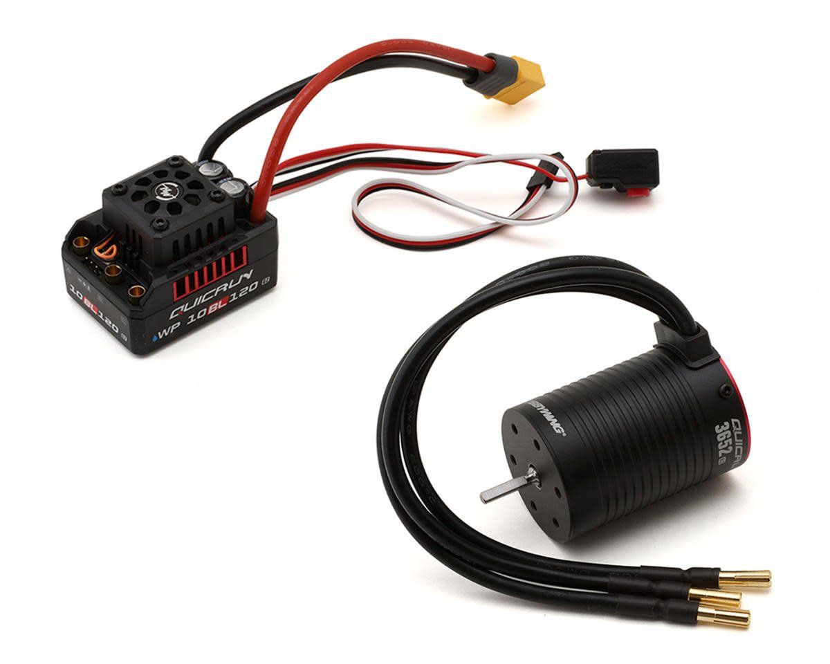 #38030207 Hobbywing QuicRun 10BL120 G2 Sensorless Brushless ESC/3652SL Motor Combo (3250kV)