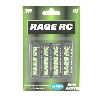 #RGR2808  Rage RC AAA Alkaline Batteries (4 Pack)