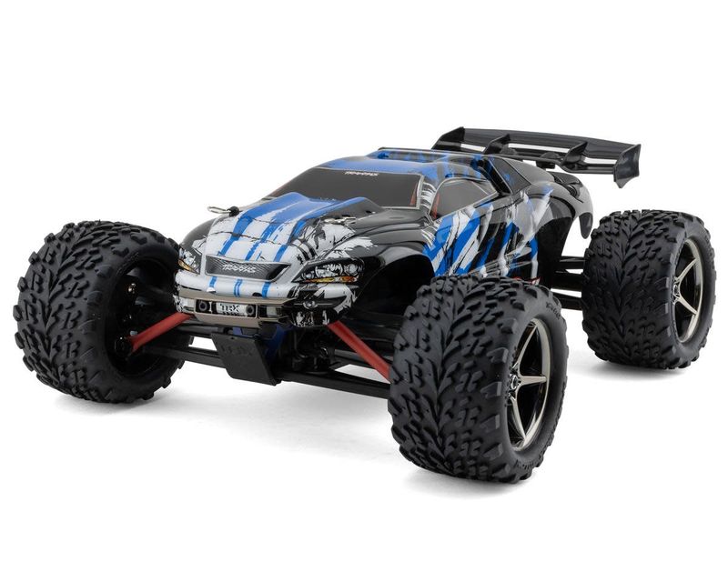 #71076-8-BLUEX Traxxas E-Revo VXL Brushless 1/16 4WD RTR Monster Truck (Blue) w/VXL-3m ESC, TQi 2.4GHz Radio, Battery &amp; USB-C Charger