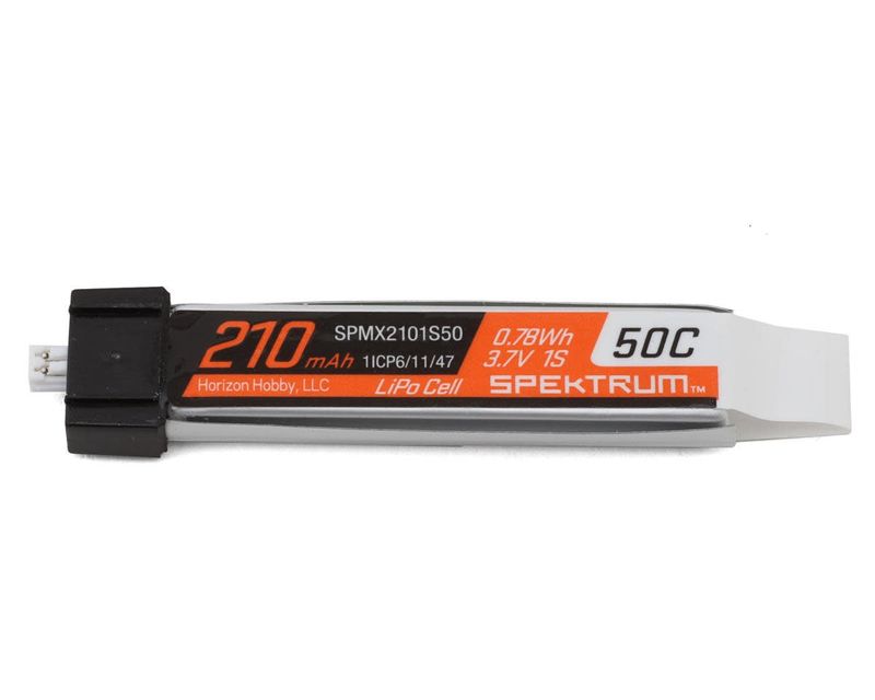 #SPMX2101S50 Spektrum RC 1S LiPo Battery 50C (3.7V/210mAh) w/JST Connector