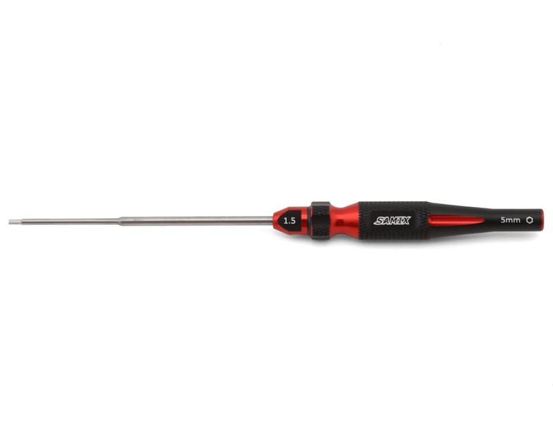 Samix TRX-4M 2-in-1 Hex Wrench/Nut Driver (Red) (1.5mm Hex/5mm Nut)  #SAMTRX4M-SD15-RD