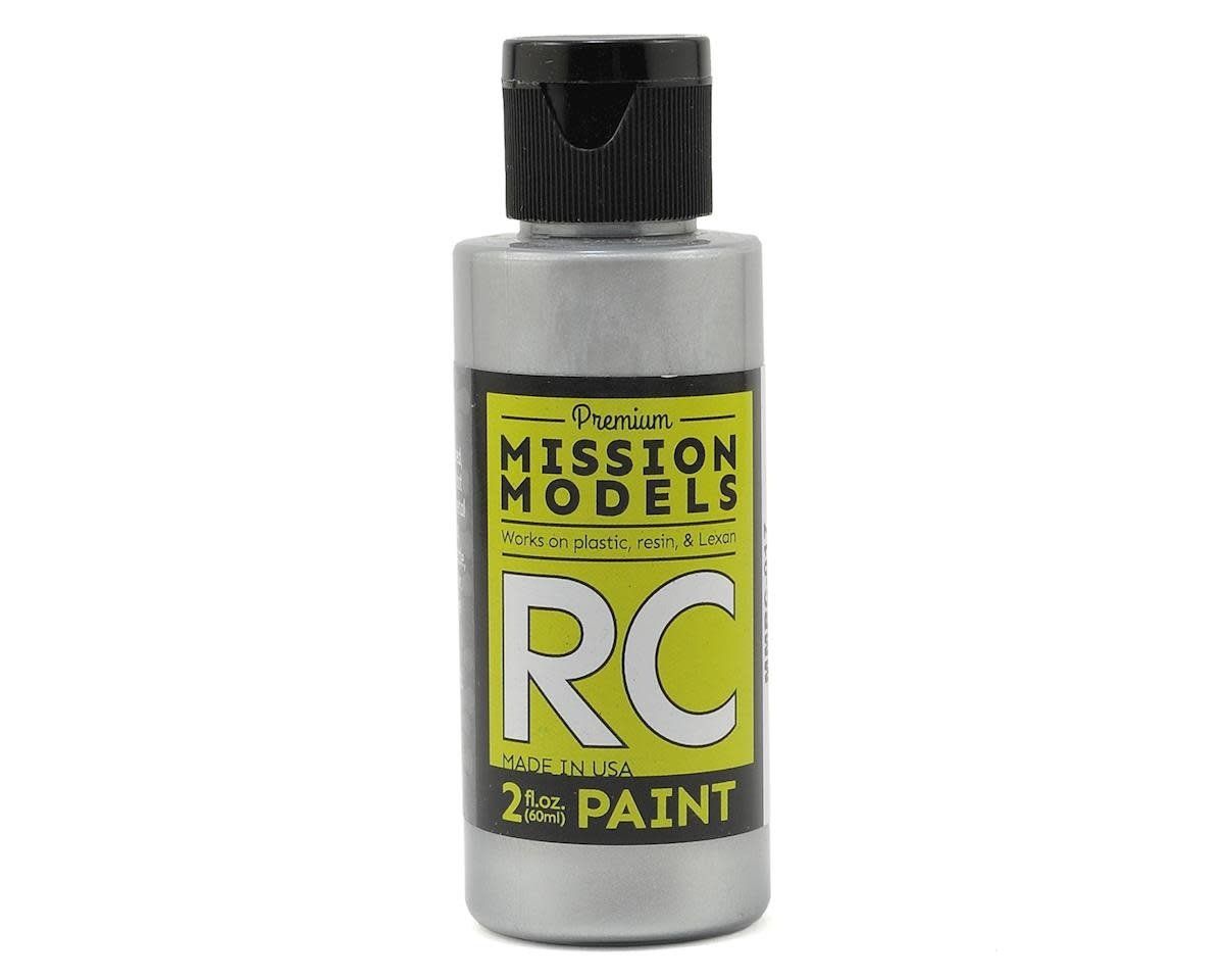 #MMRC-017 Mission Models Racing Silver Acrylic Lexan Body Paint (2oz)