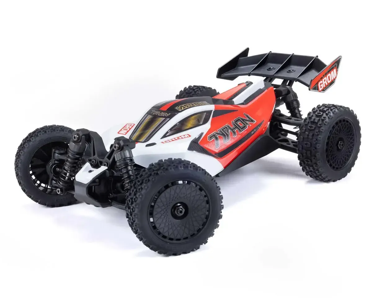#ARA2106T2 Arrma Typhon Grom MEGA 4WD 380 Brushed 1/18 Buggy RTR (Red/White) w/SLT2 2.4GHz Radio, Battery &amp; Charger