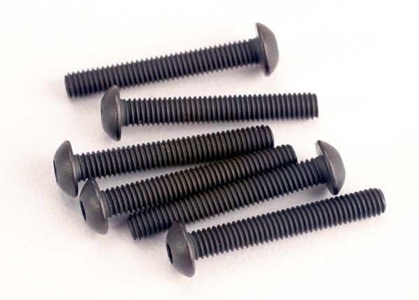 #2580 Traxxas Screws, 3x20mm button-head machine (hex drive) (6)