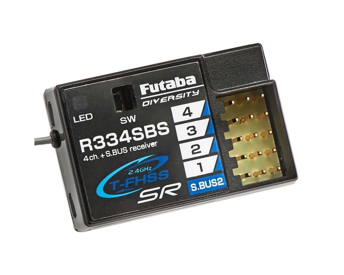Futaba R334SBS TFHSS SR S.Bus2 HV 4-Channel 2.4GHz Receiver #01102246-3
