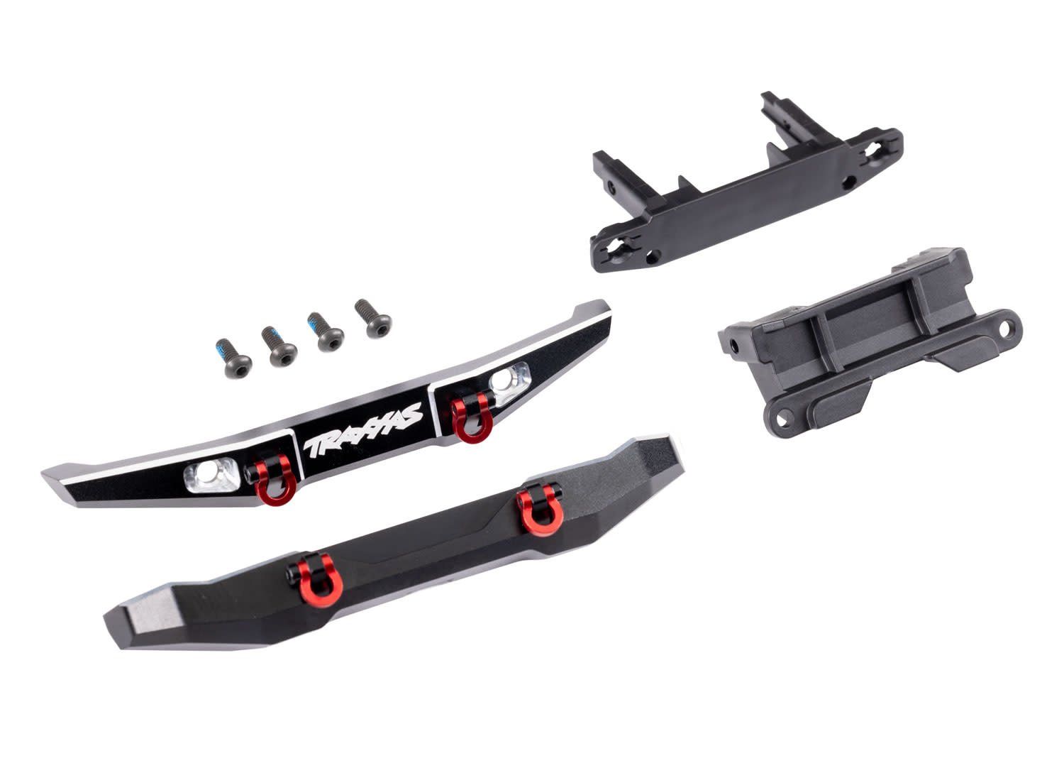 #9735X Traxxas TRX-4M Ford Bronco Front &amp; Rear Aluminum Bumper Set (Black)
