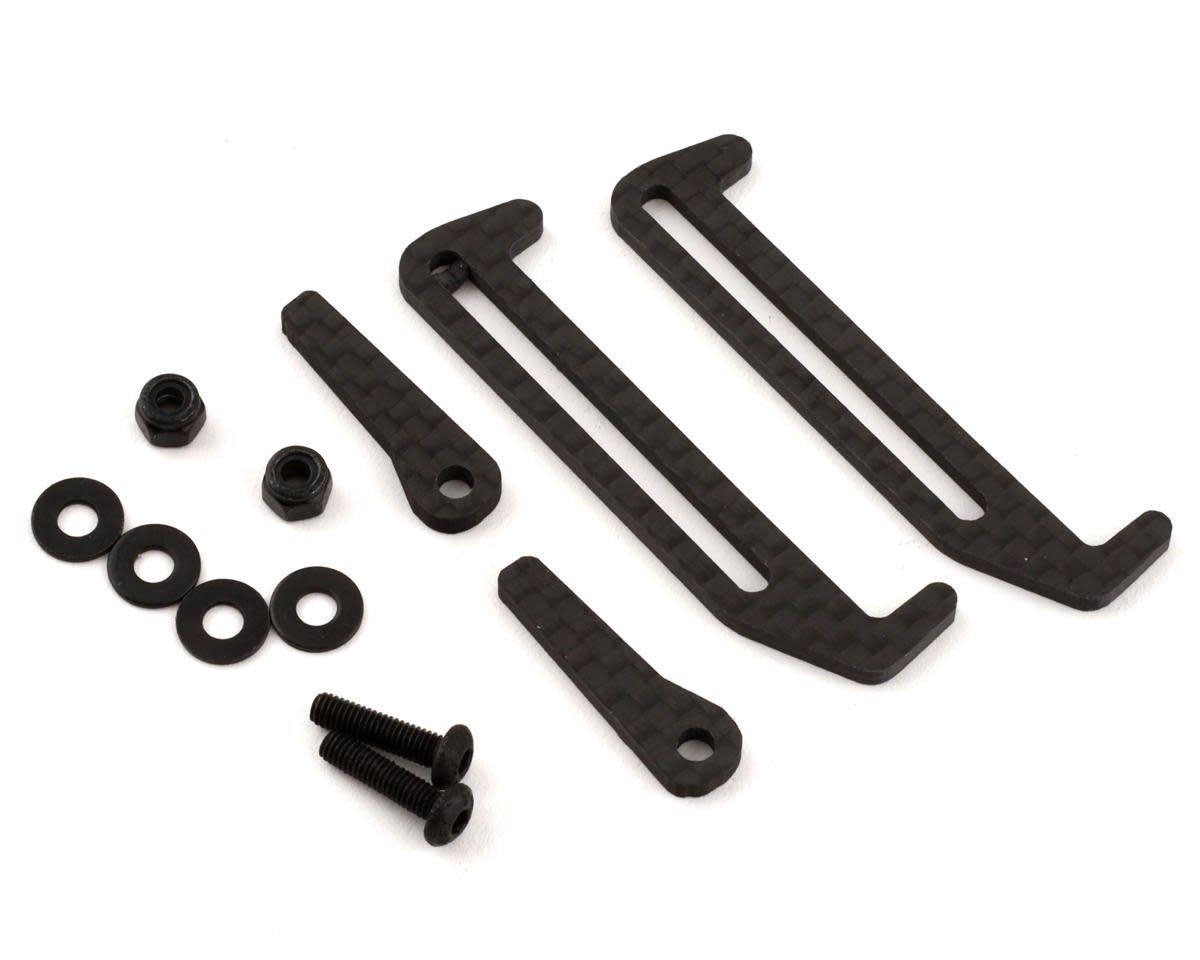 Exotek B6.4 Carbon Fiber Lipo Tabs &amp; Cup Set  #2137