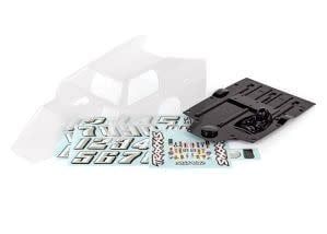 #10411 Traxxas Body, Slash® Mudboss (clear, trimmed, requires painting)/ decal sheets