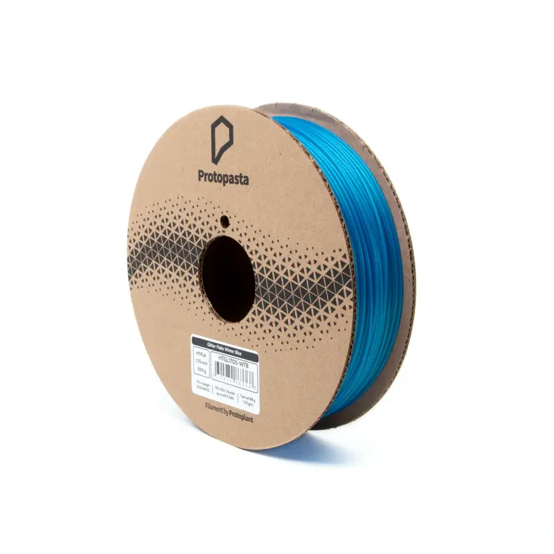 Protopasta Winter Blue Glitter Flake HTPLA 1.75mm 1kg Spool #HTGL1710-WTB