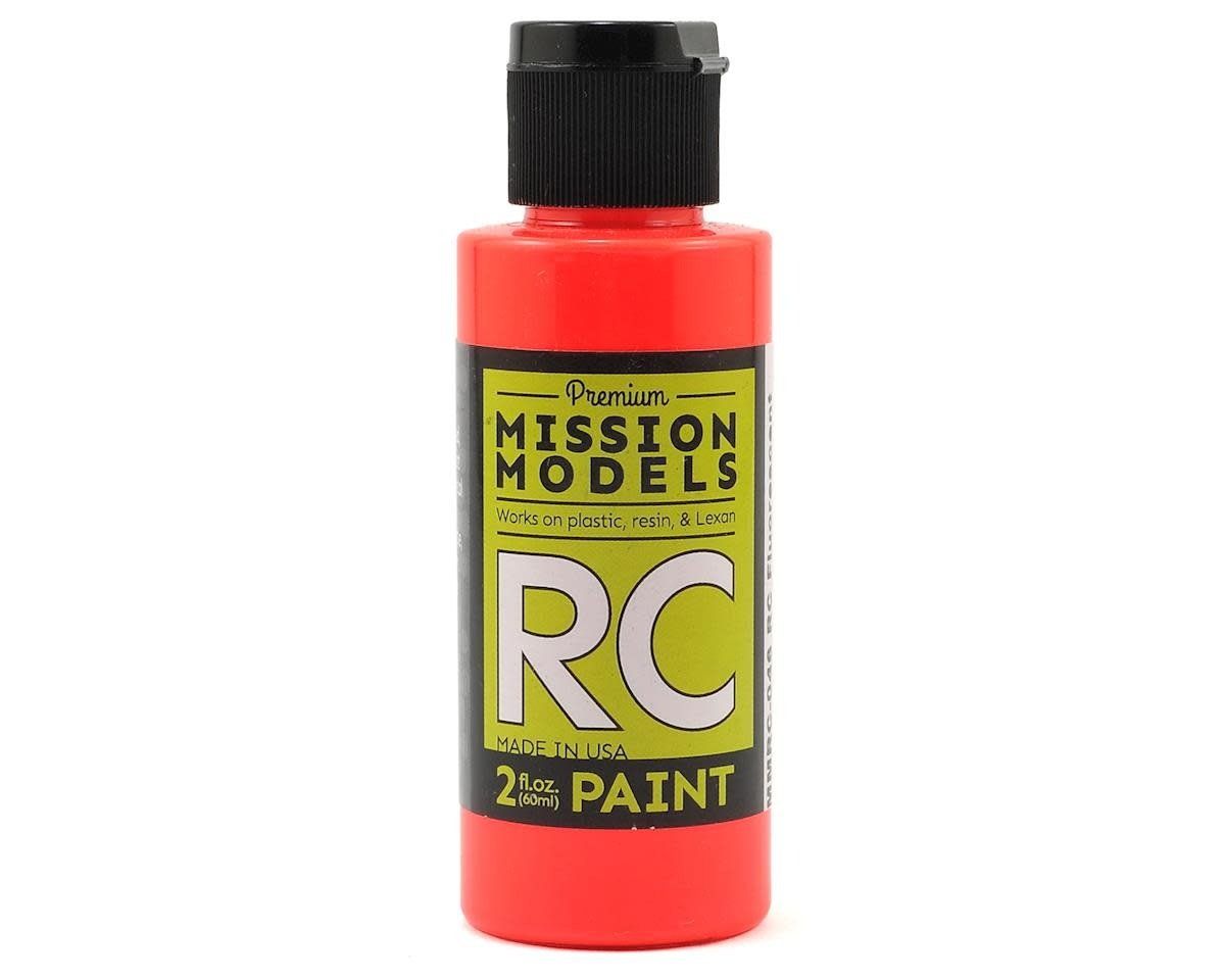 Mission Models Fluorescent Racing Red Acrylic Lexan Body Paint (2oz) #MMRC-046