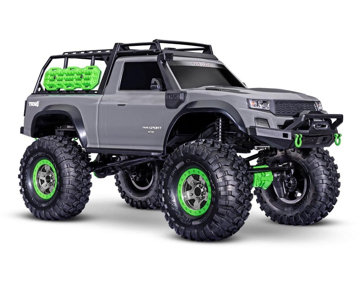 #82044-4-GRAY Traxxas TRX-4 Sport High Trail Edition 1/10 Scale Trail Rock Crawler (Gray) w/TQ 2.4GHz Radio