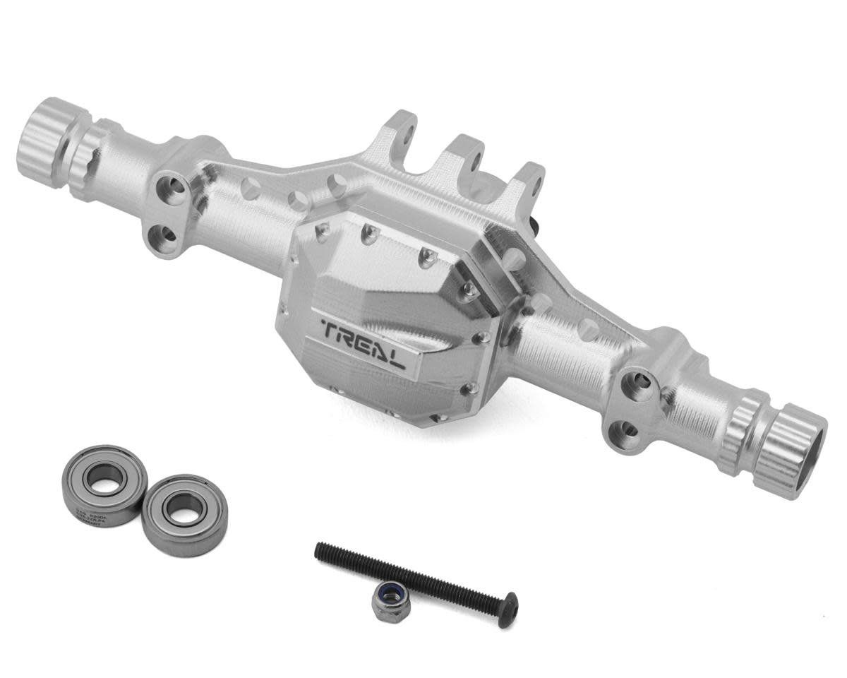 #X003BTMF1P Treal Hobby Element RC Enduro Aluminum Front Axle Housing (Silver)