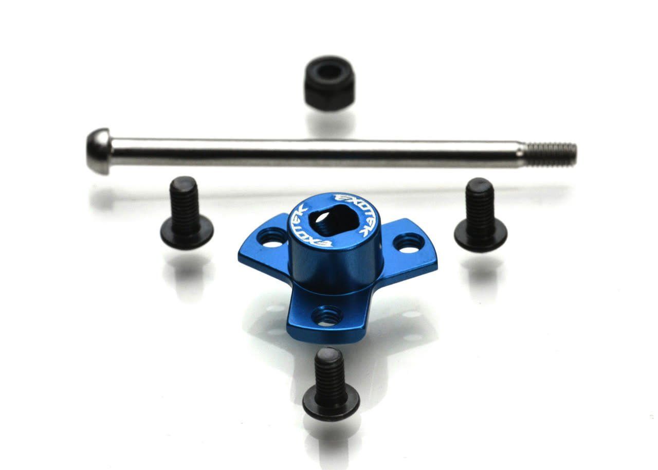 #2227 Exotek Racing B7 LOCKED SPUR MOUNT set w/ TITANIUM BOLT, for the stock B7 shaft