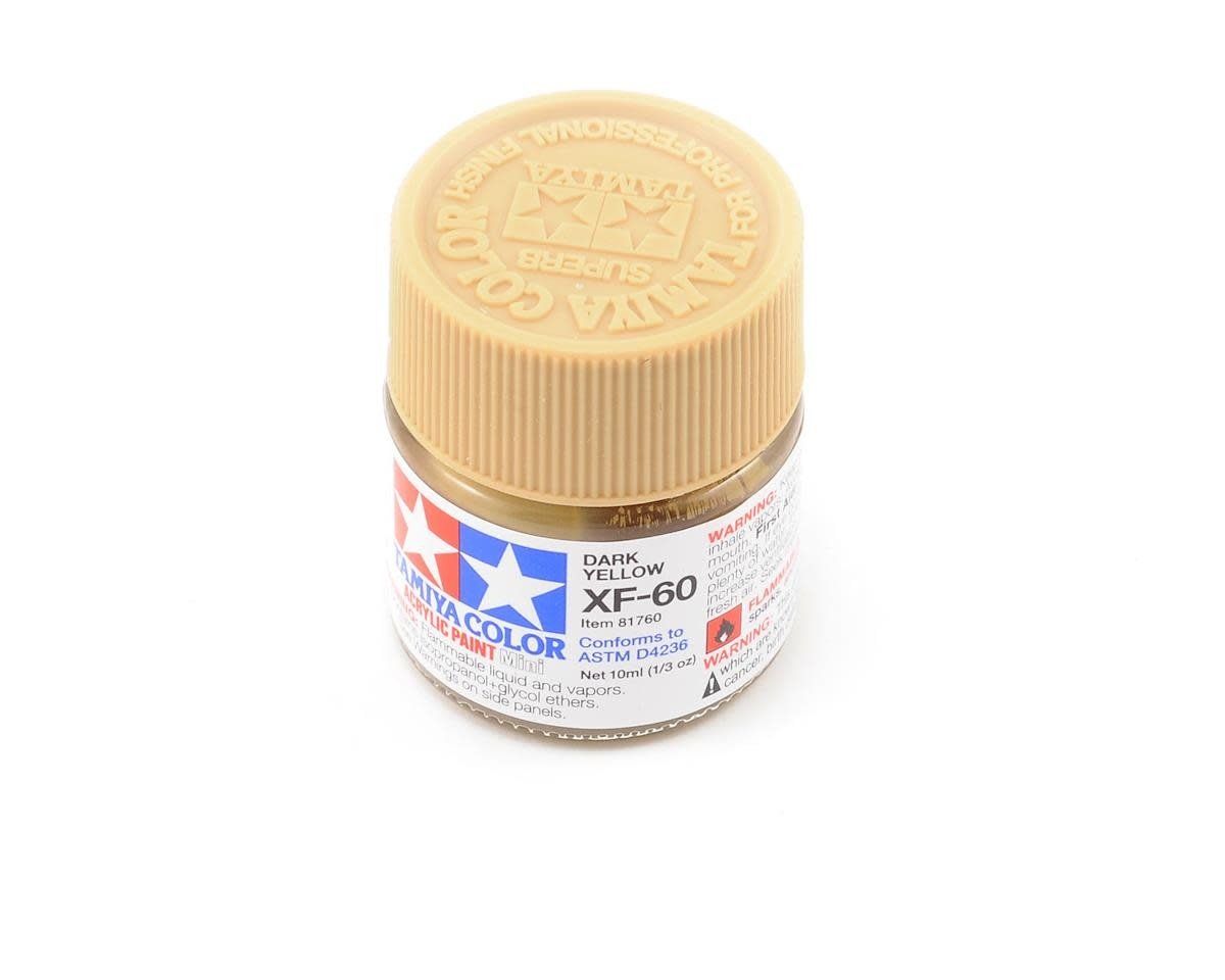 #81760 Tamiya XF-60 Flat Dark Yellow Acrylic Paint (10ml)