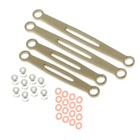#RER30281 Redcat Ascent-18 Aluminum Front Upper &amp; Lower Links (Bronze) (4)
